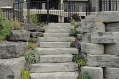 Back Yard Wall with Steps