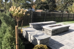 Fire Wall with Seat Wall