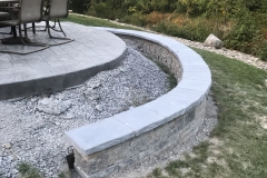 Rear Patio with Wall
