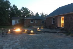 Rear Patio with Lighting