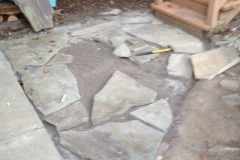 Flagstone Landing During Construction