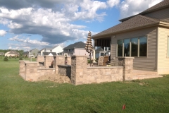 Rear Yard Patio with Walls 2
