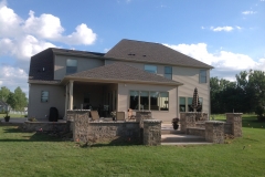 Rear Yard Patio with Walls