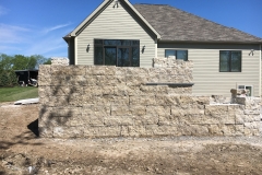 Patio Wall Construction