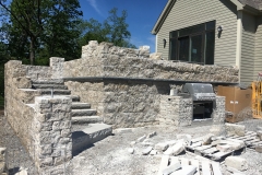 Hardscape Patio Wall Construction
