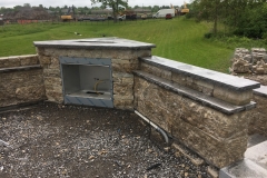 Outdoor Fireplace Construction