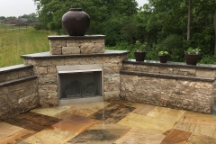 Patio with Outdoor Fireplace